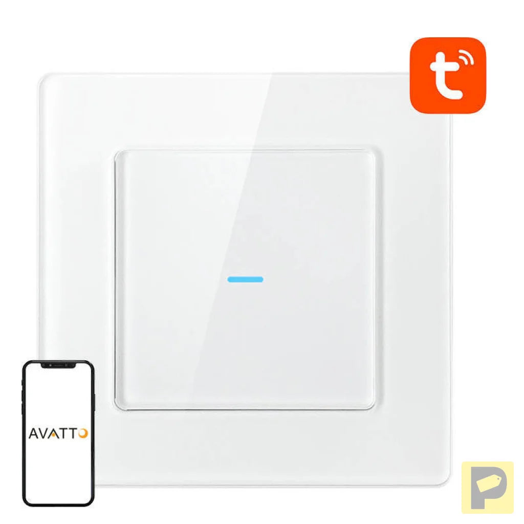 Smart Light Switch WiFi Avatto N-TS10-W1 1 Way TUYA (white)