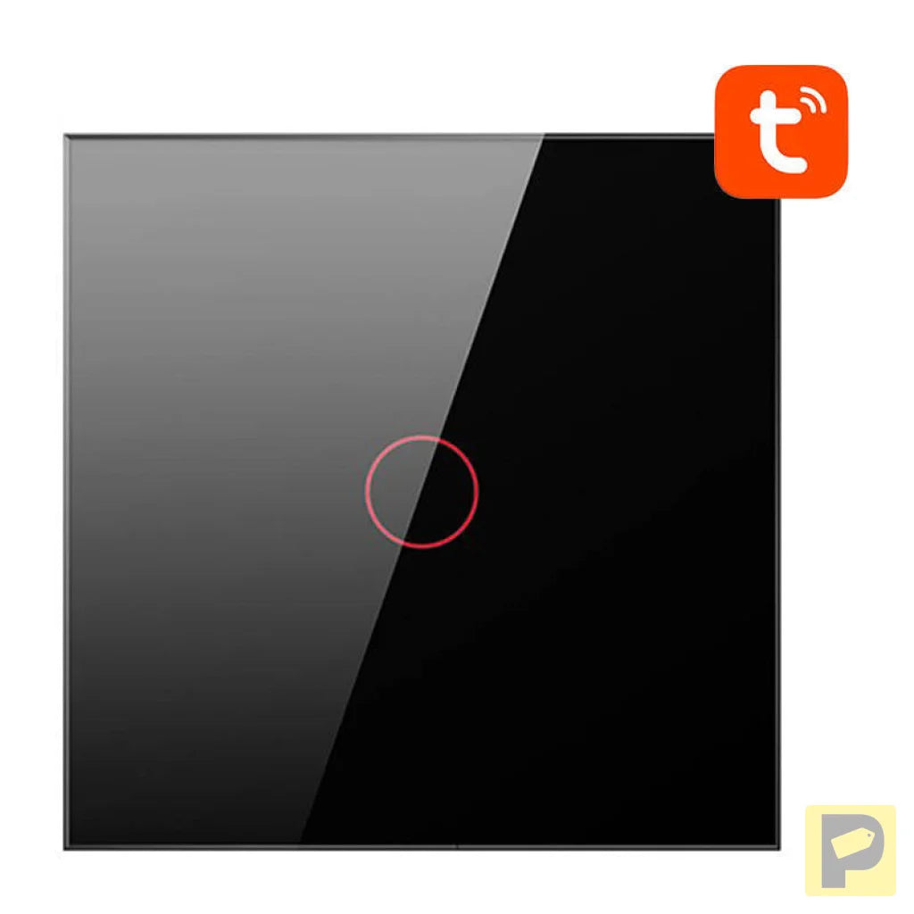 Smart Light Switch ZigBee Avatto LZTS02-EU-B1 1 Way No Neutral TUYA (black)