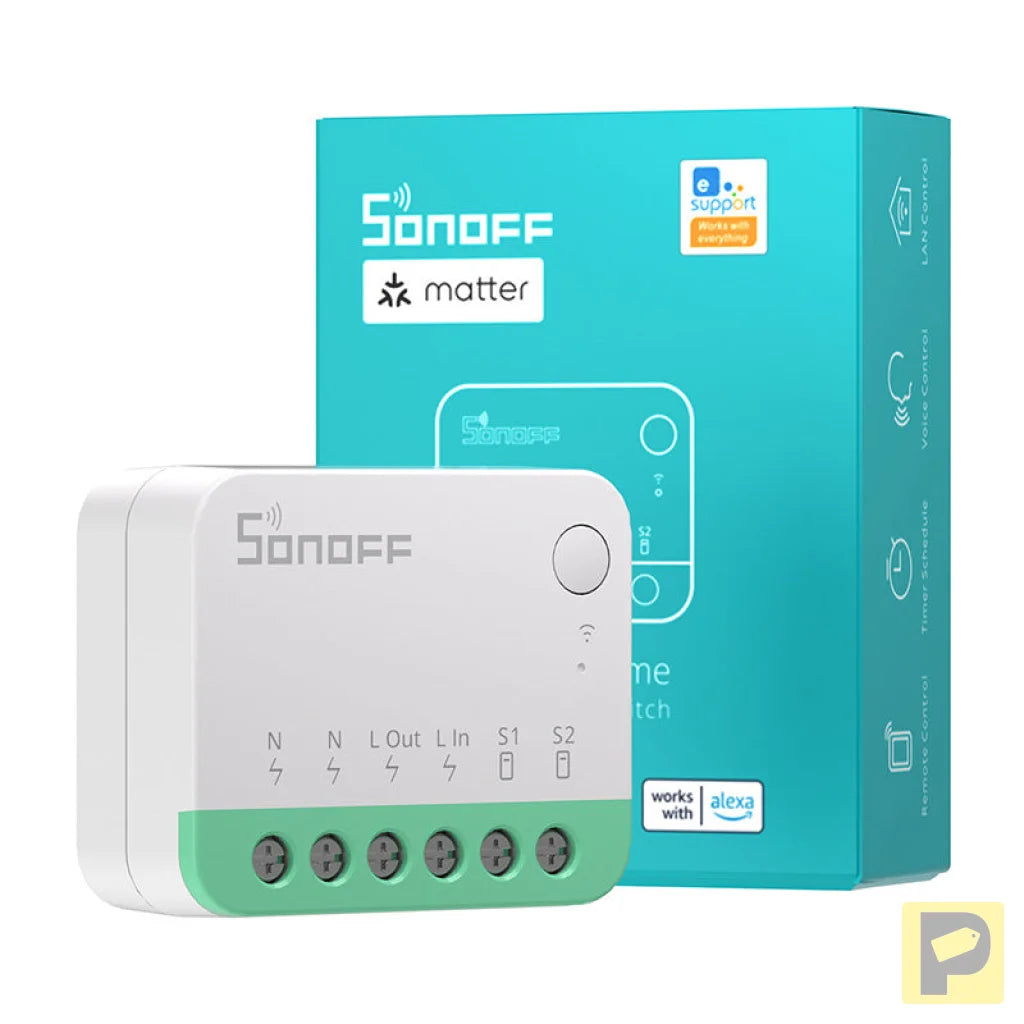 Smart mini switch WiFi Sonoff MINIR4M Matter (HomeKit, SmartThings, Home Assistant)