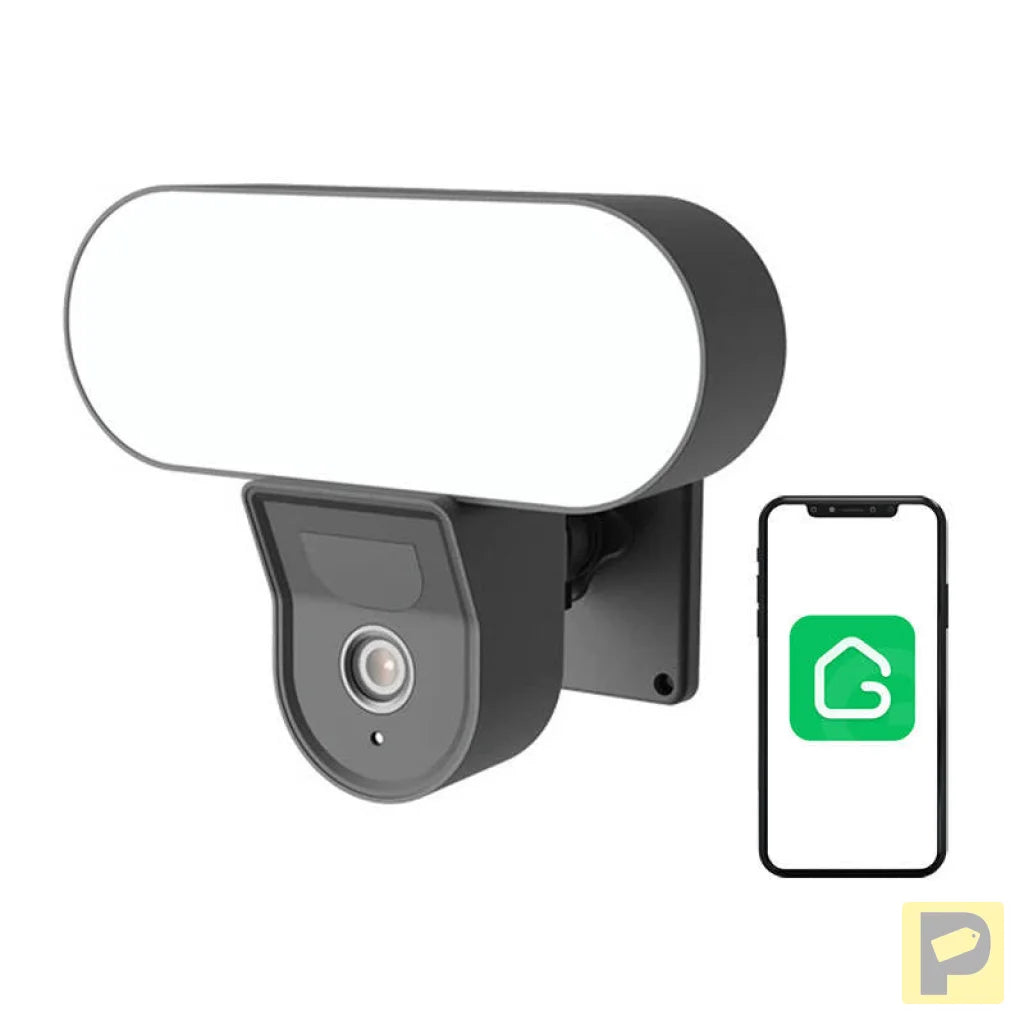 Smart outdoor WiFi camera with Gosund IPC3 floodlight, IP65 Tuya