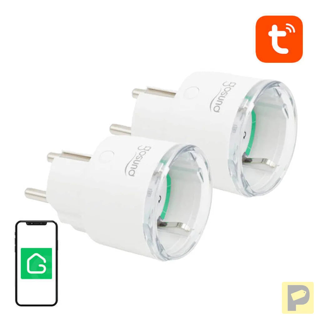Smart plug WiFi Gosund SP111 3680W 16A, Tuya 2-pack