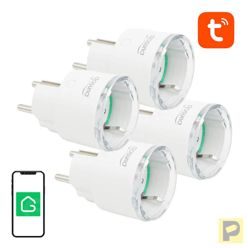 Smart plug WiFi Gosund SP111 3680W 16A, Tuya 4-pack