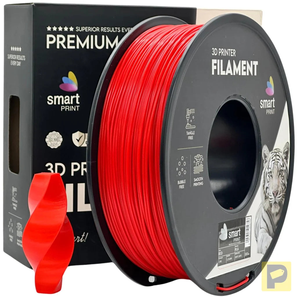 Smart Print PLA is easy to use, great for beginners. It prints smoothly with strong layer adhesion and minimal warping. Special inhibitors boost durability and color, making it ideal for everyday prints.