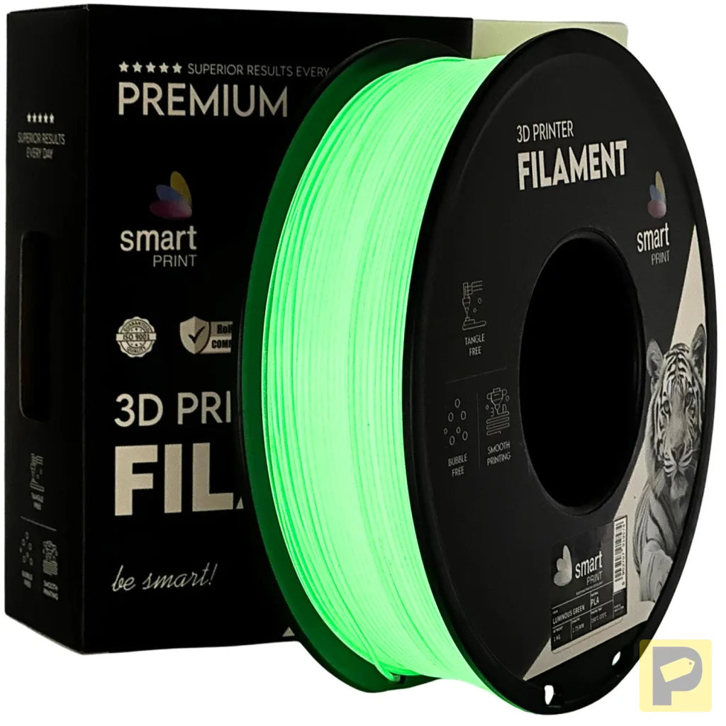 Smart Print PLA is easy to use, great for beginners. It prints smoothly with strong layer adhesion and minimal warping. Special inhibitors boost durability and color, making it ideal for everyday prints.