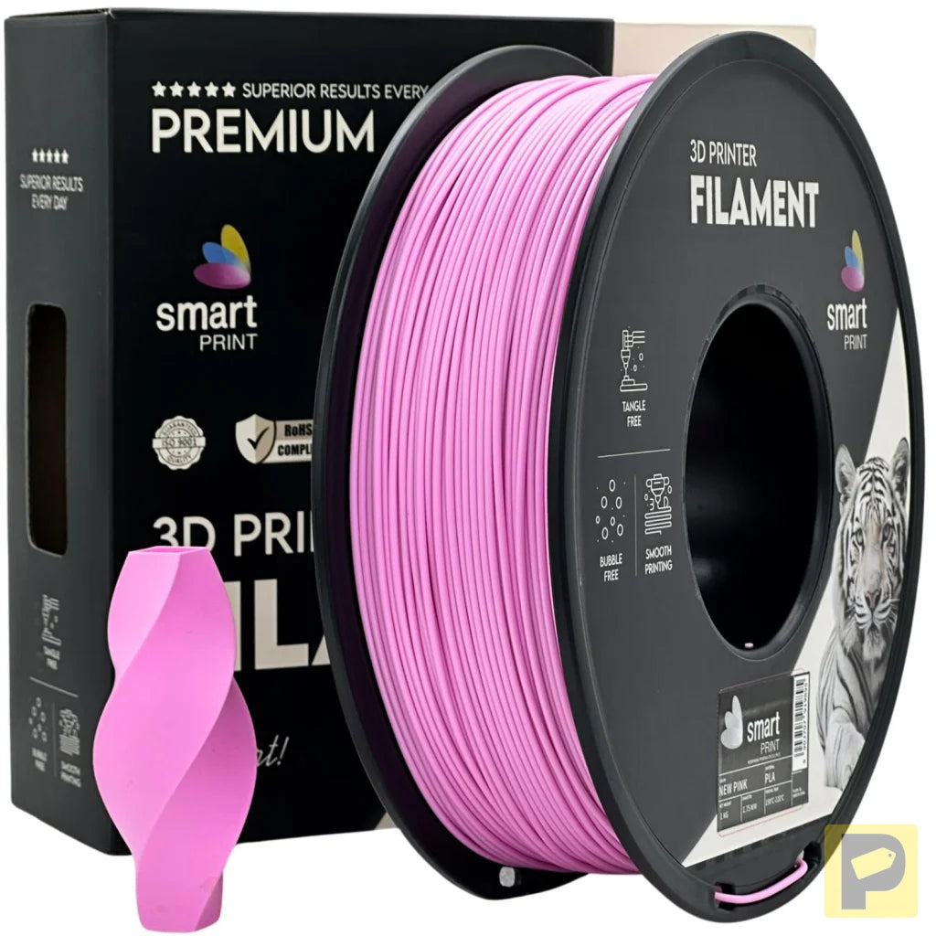 Smart Print PLA is easy to use, great for beginners. It prints smoothly with strong layer adhesion and minimal warping. Special inhibitors boost durability and color, making it ideal for everyday prints.