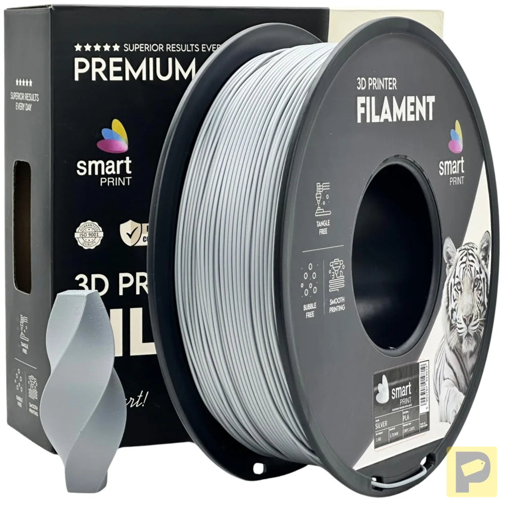 Smart Print PLA is easy to use, great for beginners. It prints smoothly with strong layer adhesion and minimal warping. Special inhibitors boost durability and color, making it ideal for everyday prints.