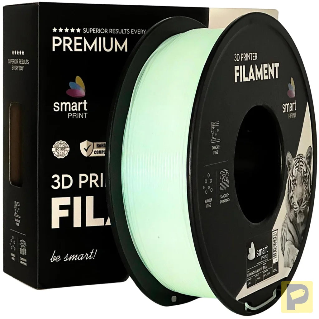 Smart Print PLA is easy to use, great for beginners. It prints smoothly with strong layer adhesion and minimal warping. Special inhibitors boost durability and color, making it ideal for everyday prints.