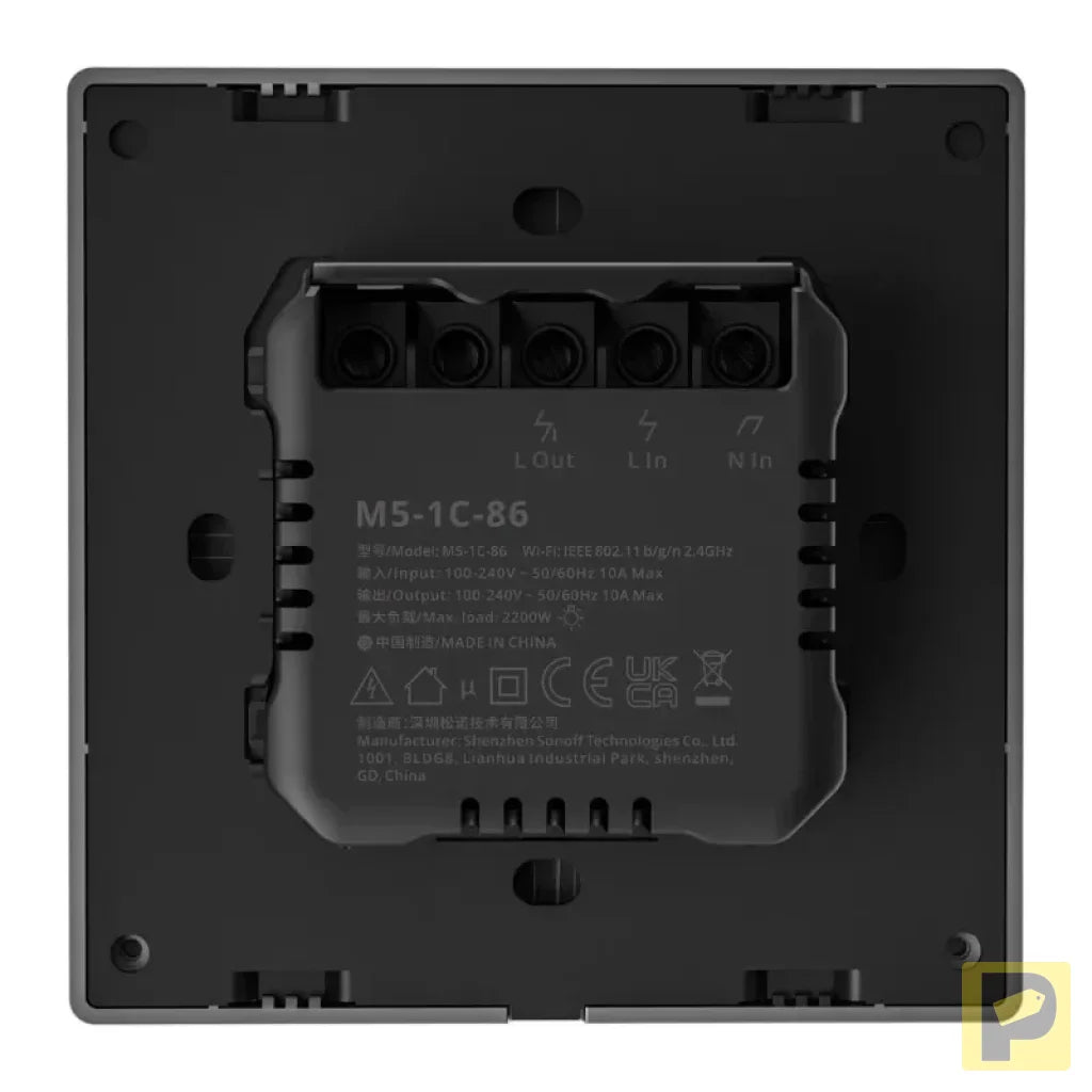 Smart Scene Wall Switch WiFi Sonoff M5 1C (1-channel)