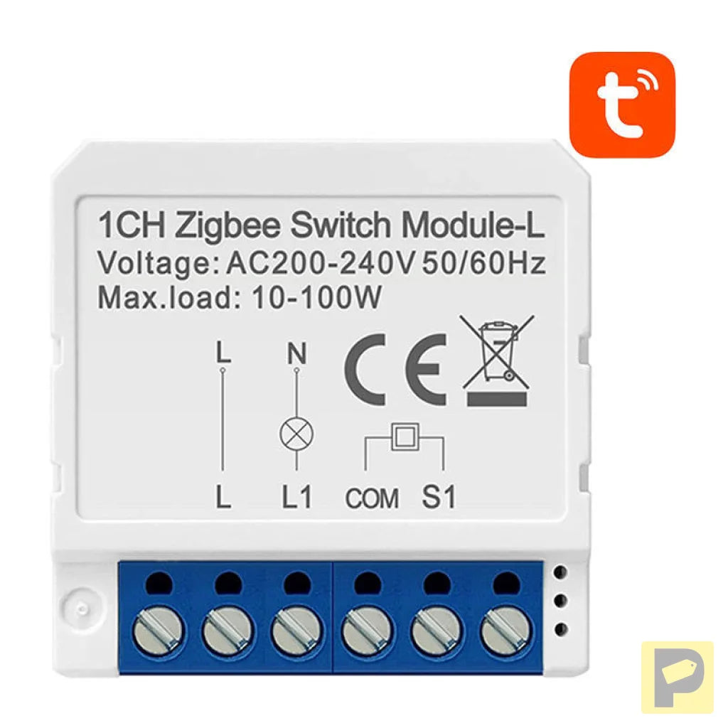 Smart Switch Module ZigBee Avatto LZWSM16-W1 No Neutral TUYA