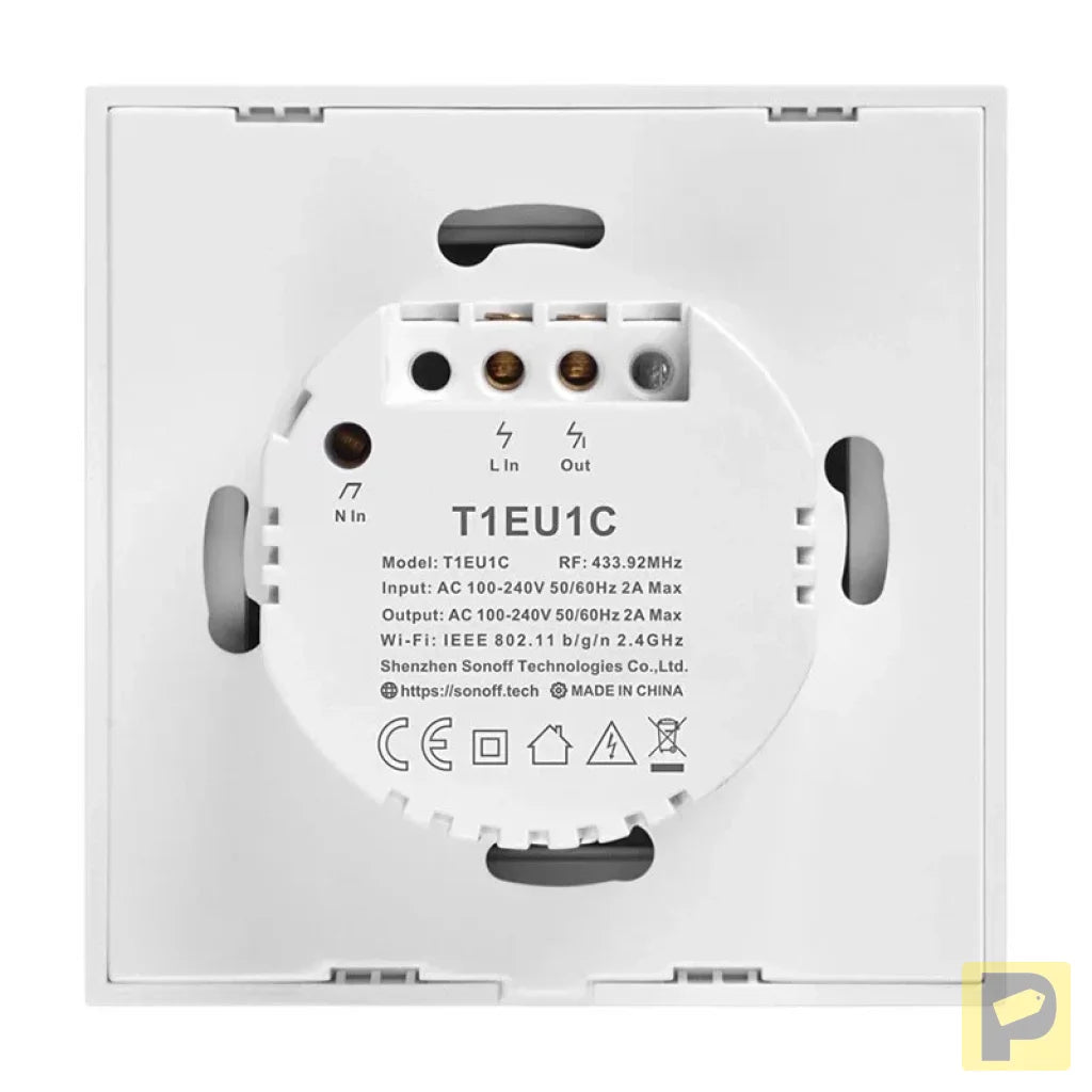 Smart Switch WiFi + RF 433 Sonoff T1 EU TX (1-channel)