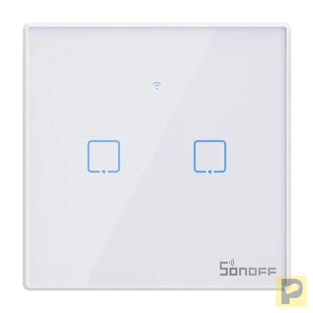 Smart Switch WiFi + RF 433 Sonoff T2 EU TX (2-channel) updated