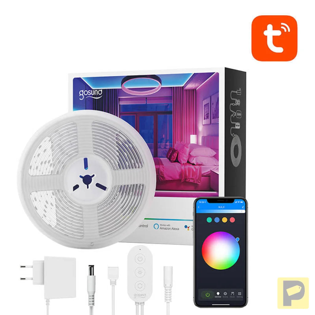 Smart WiFi RGB LED light strip Gosund SL2 (5m), Tuya