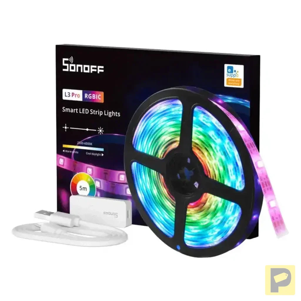 Smart WiFi RGBIC LED Light Strip Sonoff L3 Pro 5m