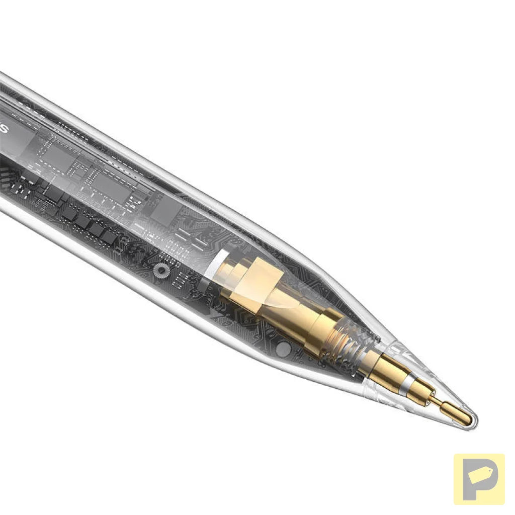 Smooth Writing Stylus with LED Indicators (Active+Passive) White