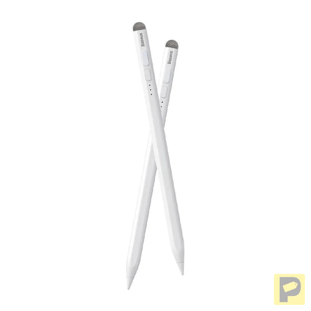 Smooth Writing Stylus with LED Indicators (Active+Passive) White
