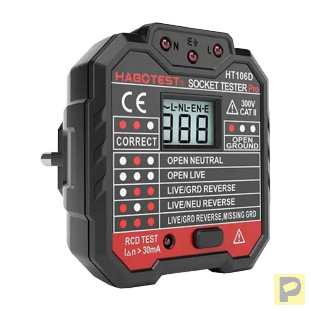 Socket tester with digital display Habotest HT106D