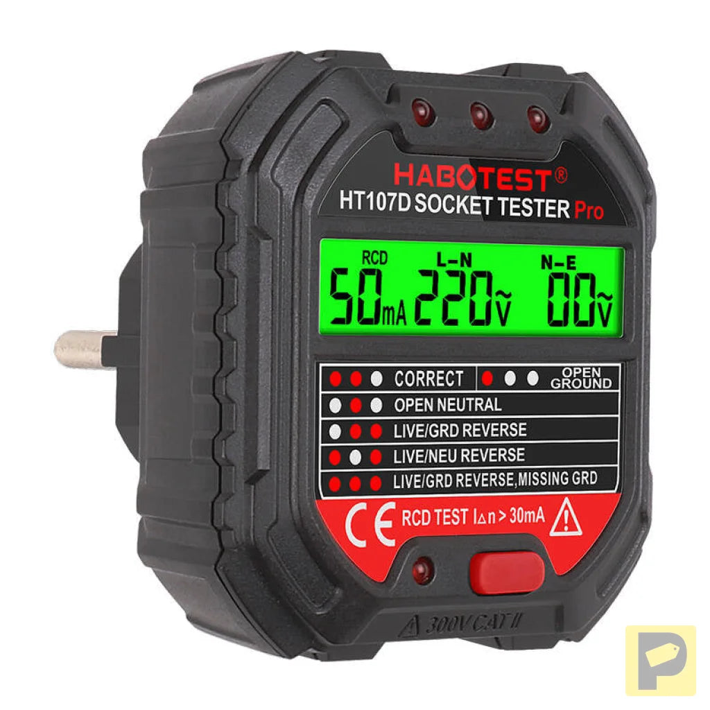 Socket tester with digital display Habotest HT107D