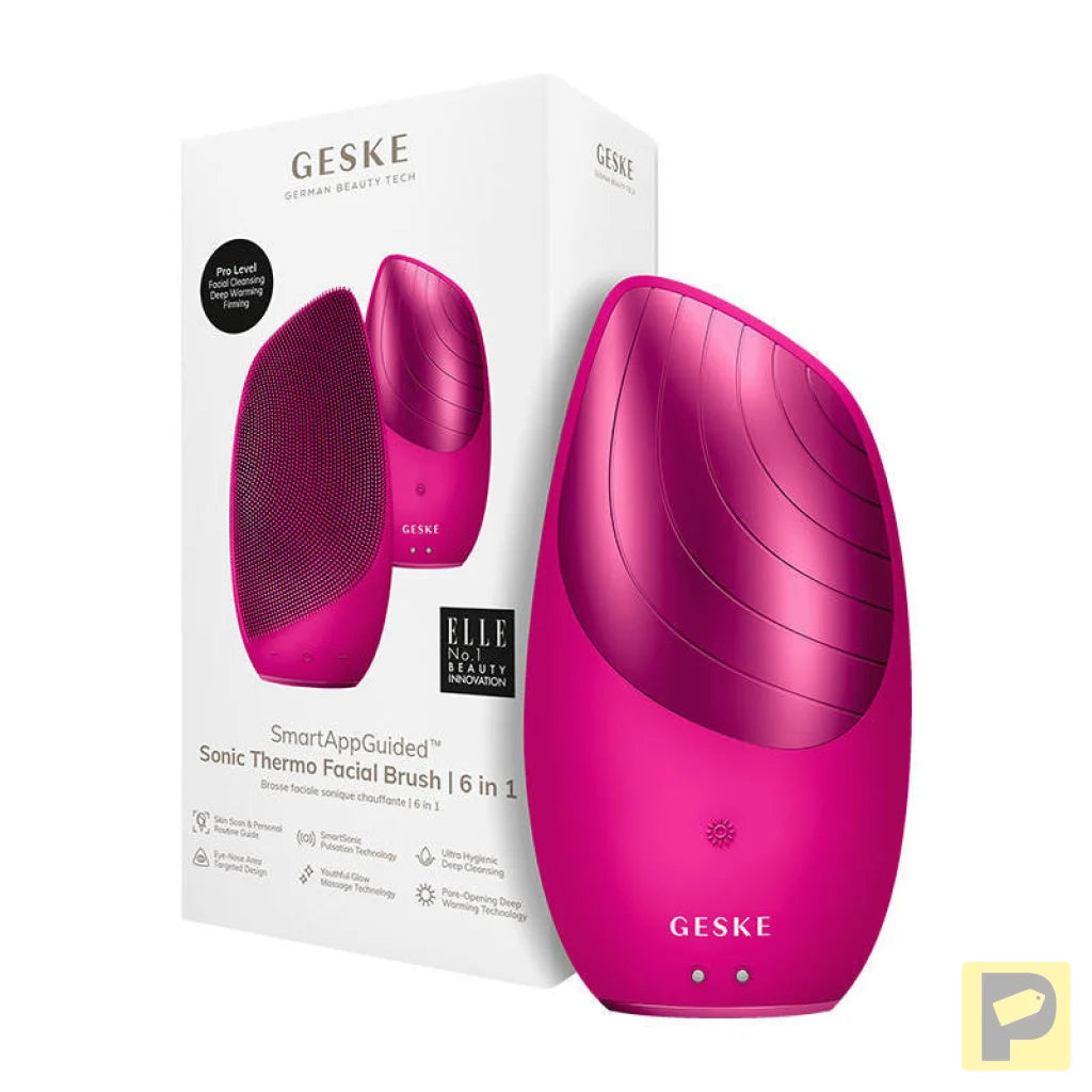 Sonic Thermo Facial Brush 6 in 1 Geske with APP (magenta)