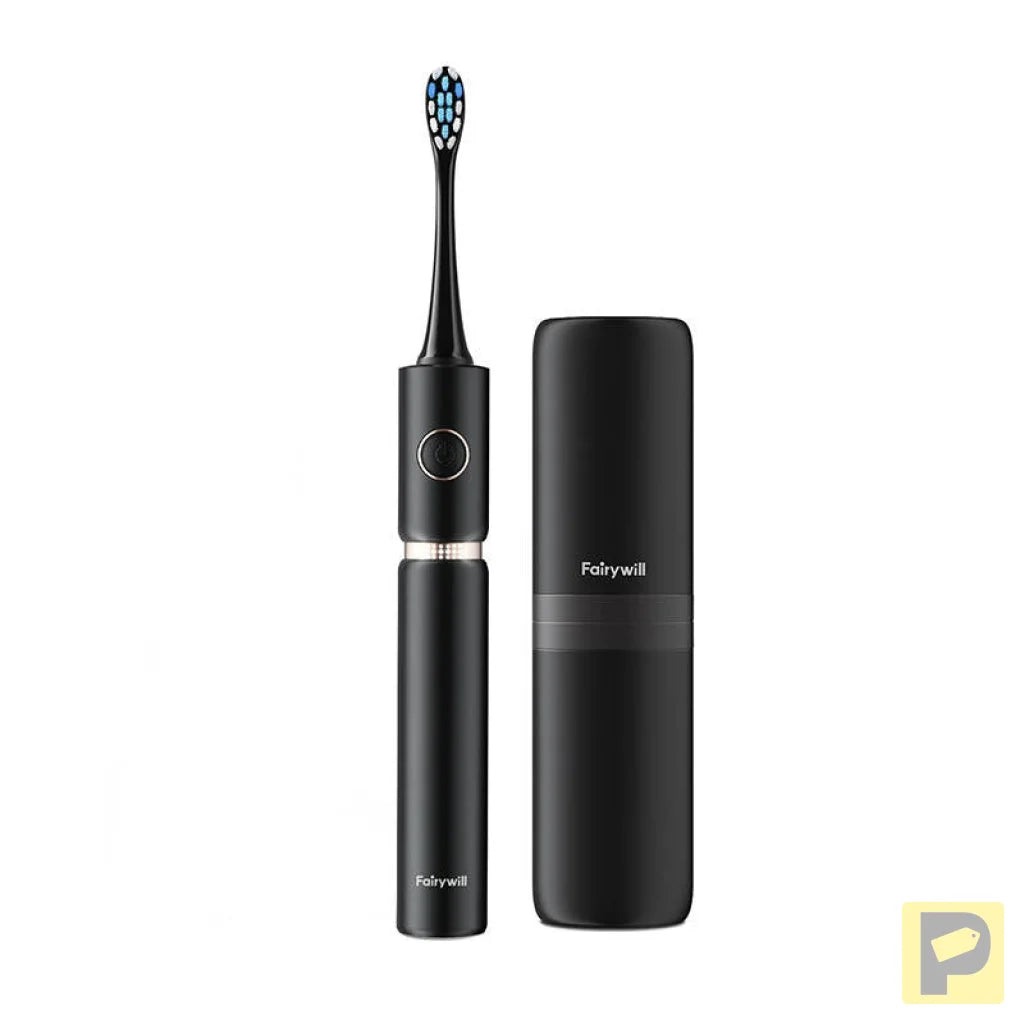 Sonic toothbrush with head set and case FairyWill FW-P11 (Black)