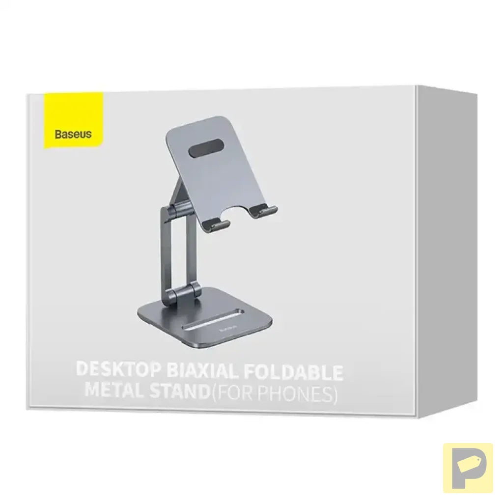 Stand holder Baseus Biaxial for phone (grey)