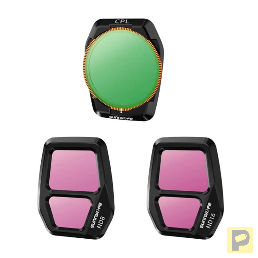 Sunnylife A3S-FI925CPL adjustable lens filter, CPL+ND8+ND16 for AIR 3S 3pcs