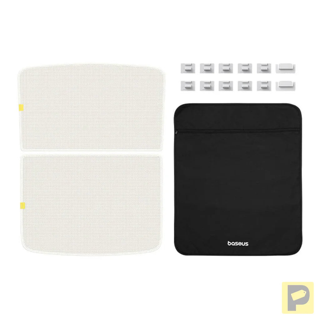 Sunshade for Tesla Model Y Baseus T-Space Series - double layer (white)