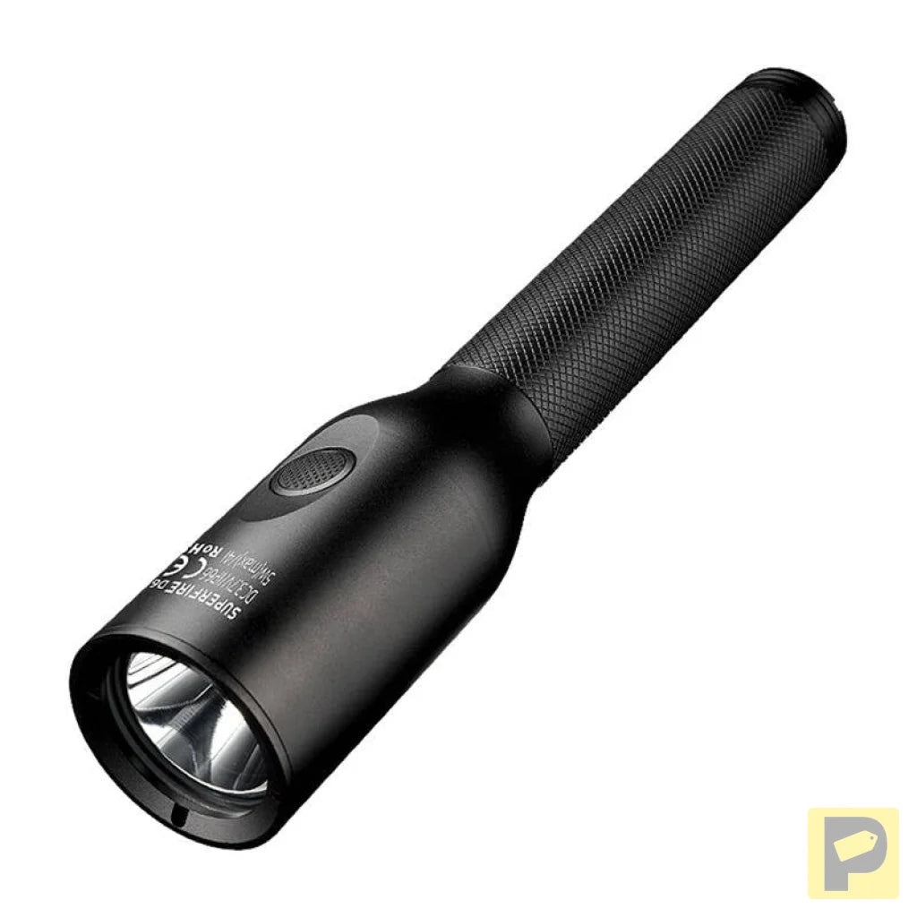 Superfire D6 flashlight, 220 lm, 210 m range, 4 modes