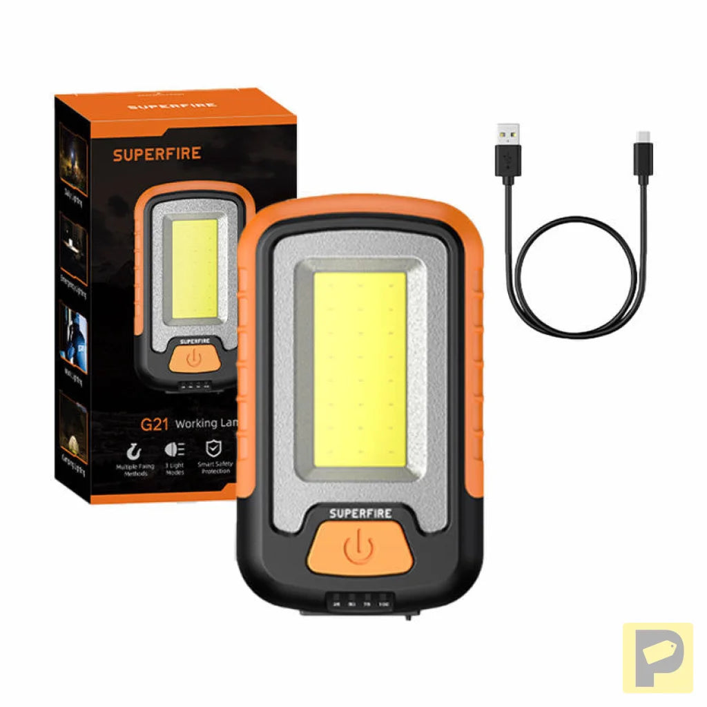 Superfire G21 workshop flashlight, 650lm, USB