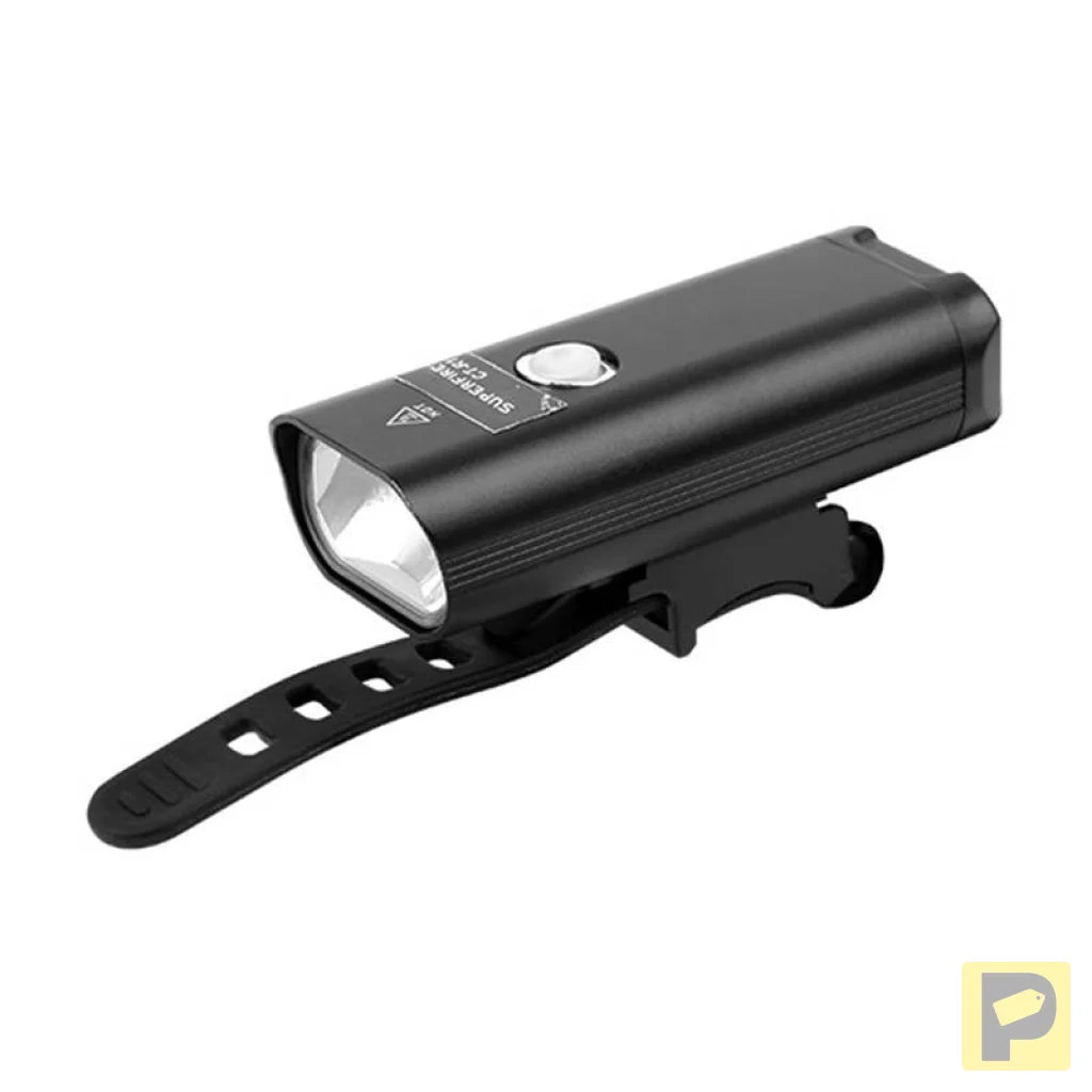 Superfire GT-R1 bike flashlight, 200 lm, USB, 3 modes, 90m