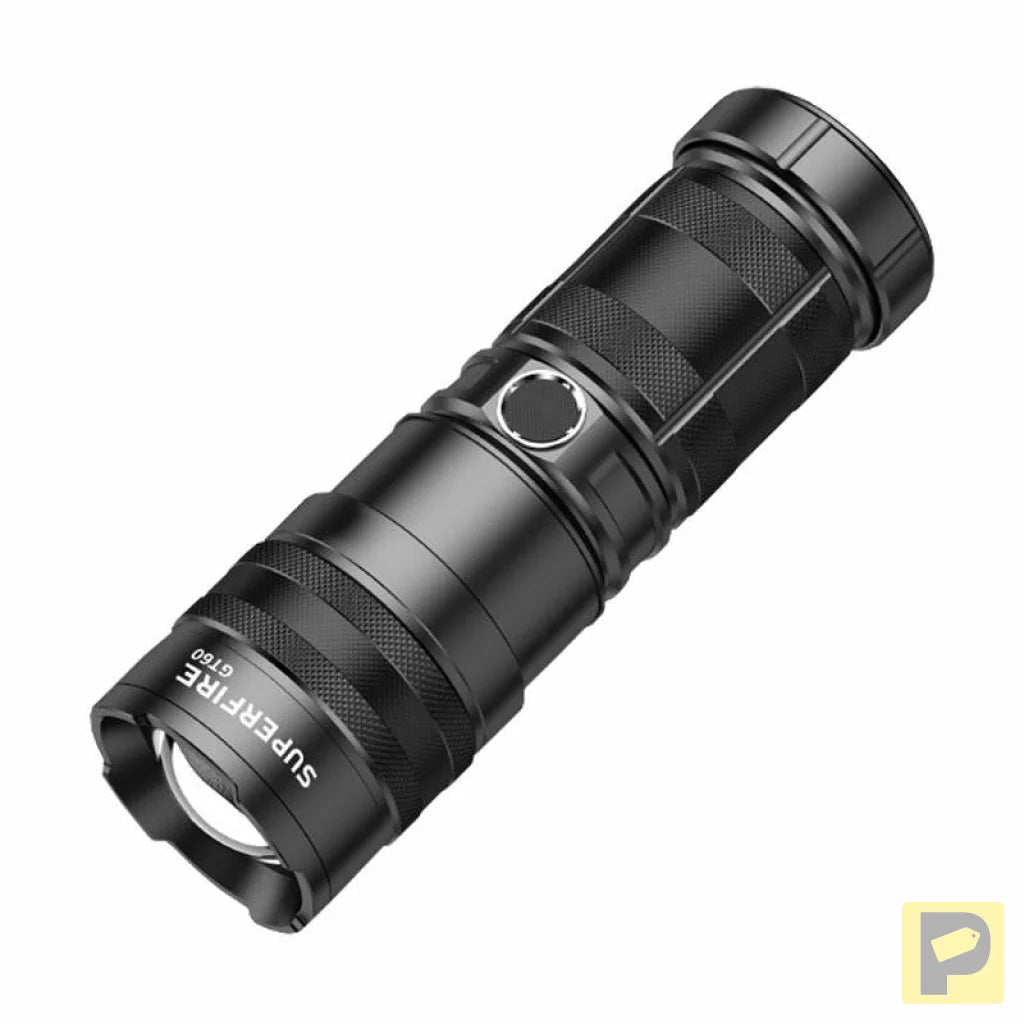 Superfire GT60 flashlight - 2600 lm, 2 modes, USB-C