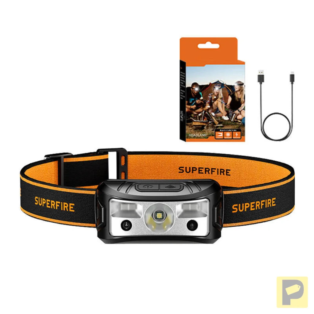 Superfire HL05-K headlamp flashlight, 120 lm, 100 m, 7 modes