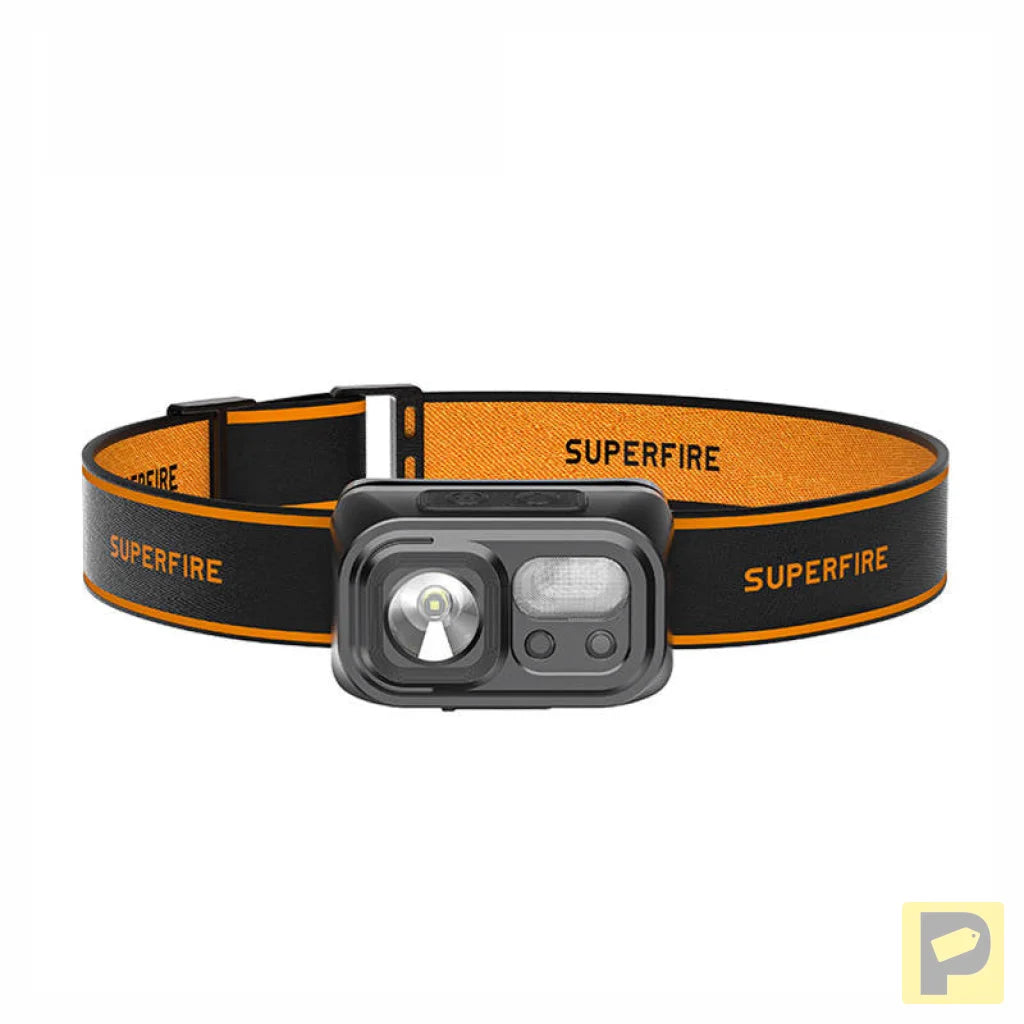 Superfire HL23 headlamp flashlight, 220 lm, USB-C, powerbank