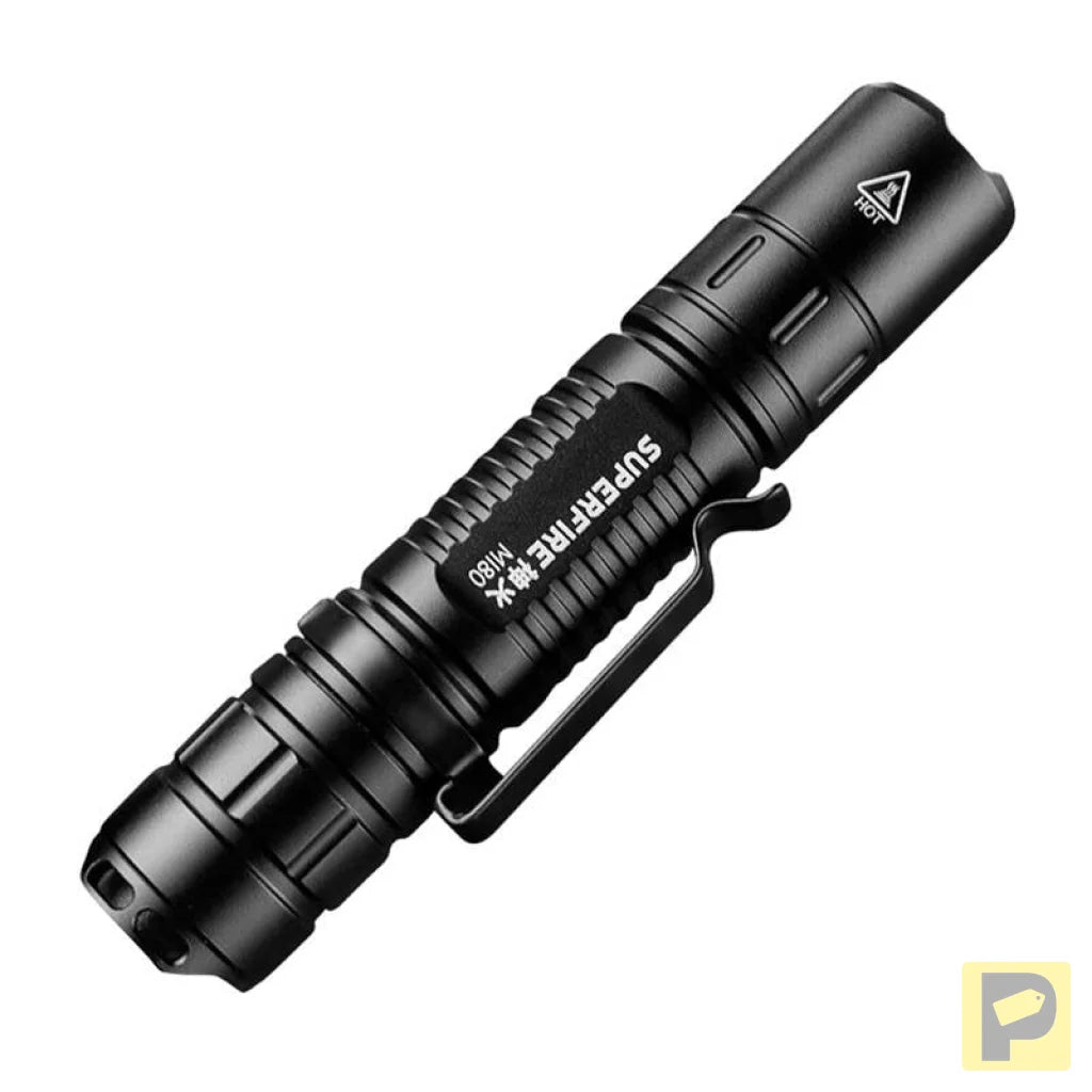 Superfire MI80-S flashlight, 300 lm, 3 W, 5 modes, 100 m