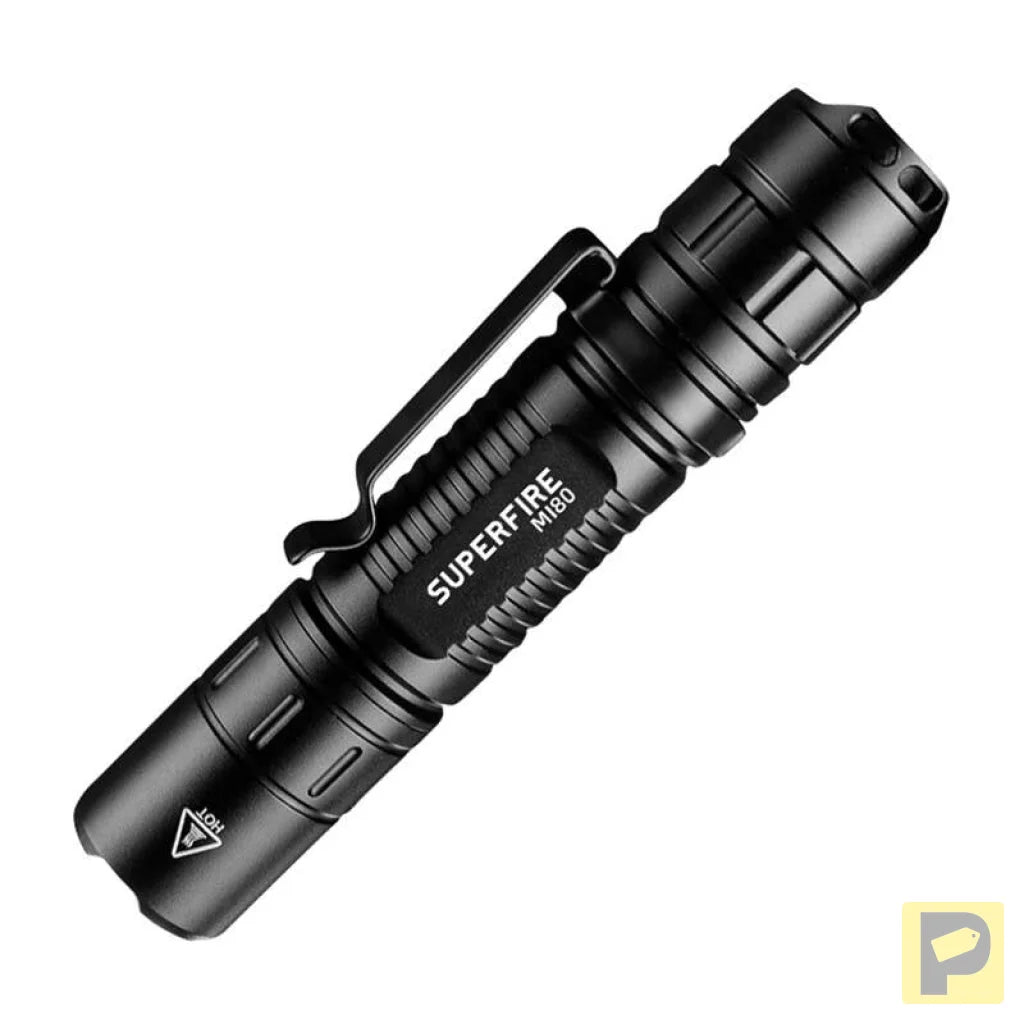 Superfire MI80-S flashlight, 300 lm, 3 W, 5 modes, 100 m