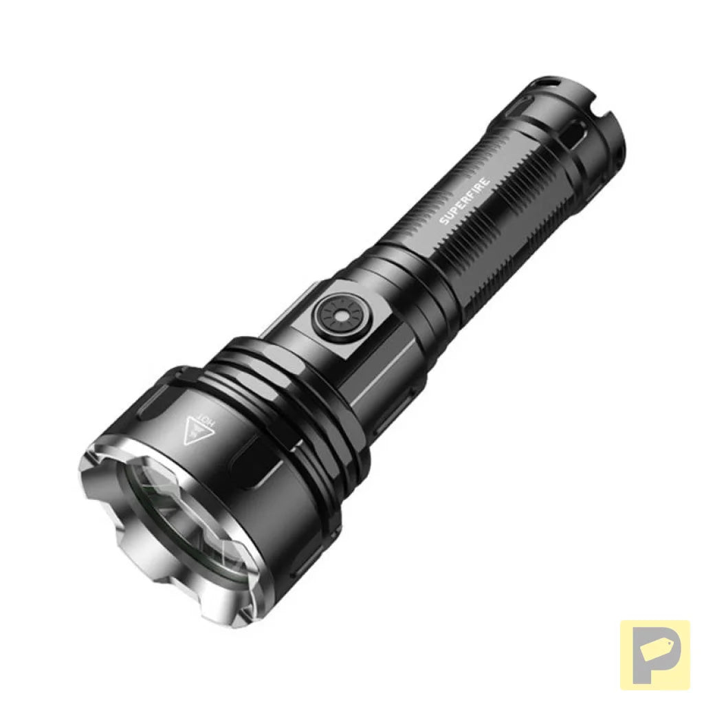 Superfire R3 P90 flashlight, 2000 lm, USB, 36 W, 5 modes, 350 m