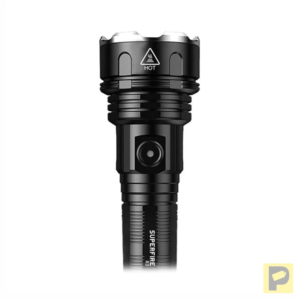 Superfire R3 P90 flashlight, 2000 lm, USB, 36 W, 5 modes, 350 m