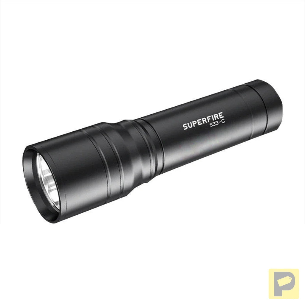 Superfire S33-C flashlight, 210 lm, USB, 180 m, 4 modes
