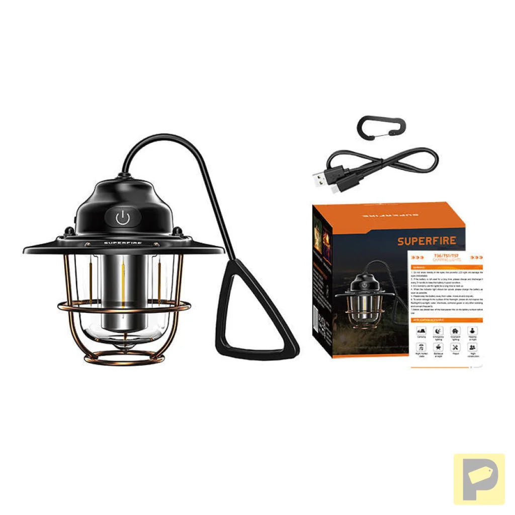 Superfire T57 camping lamp, 7 modes