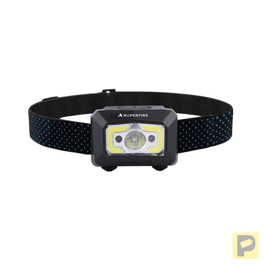 Superfire X30 headlamp, 340 lm, USB, 5 modes, 130 m