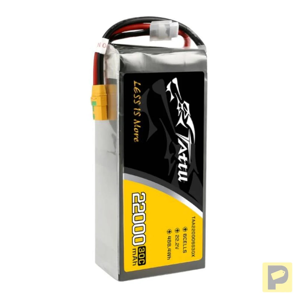 Tattu 22000mAh 22.2V 30C 6S1P Lipo Battery Pack with XT90-S plug