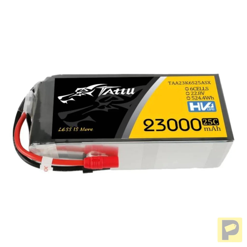 Tattu 23000mAh 22.8V 25C 6S1P Lipo Battery Pack With XT150+AS150