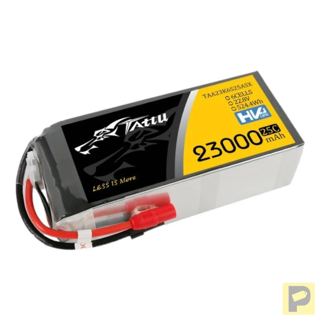 Tattu 23000mAh 22.8V 25C 6S1P Lipo Battery Pack With XT150+AS150