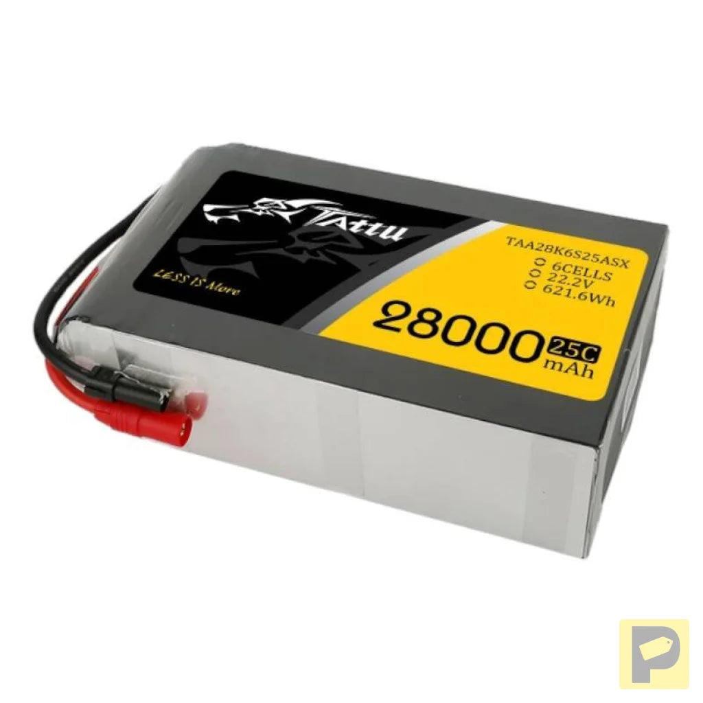 Tattu 28000mAh 22.2V 25C 6S1P Lipo Battery Pack with AS150+XT150