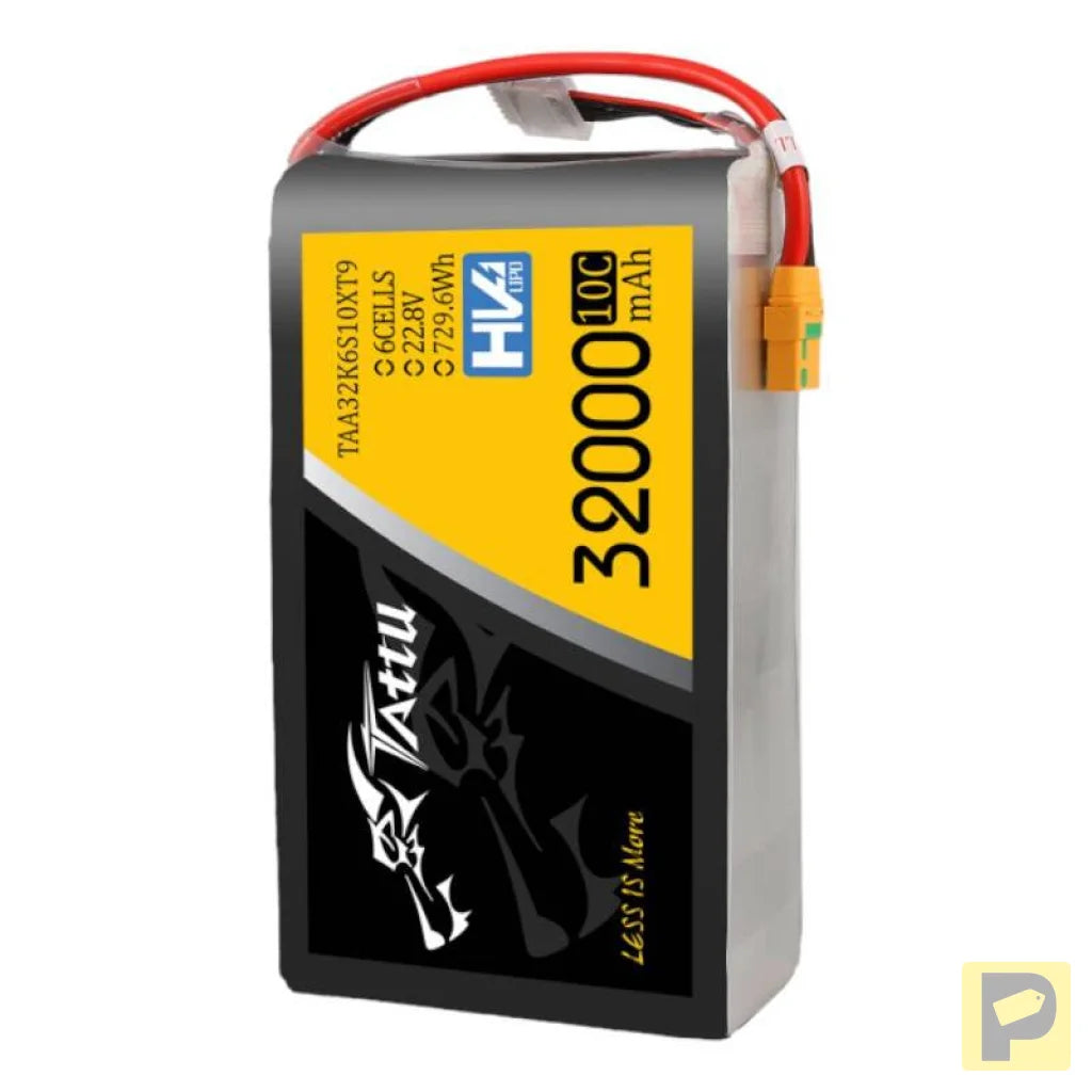 Tattu 32000mAh 22.8V 10C 6S1P Lipo Battery Pack With XT90-S