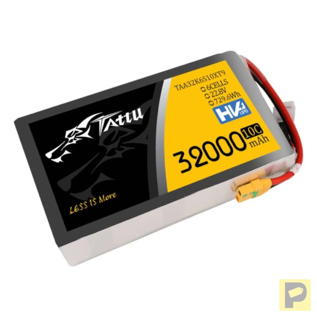 Tattu 32000mAh 22.8V 10C 6S1P Lipo Battery Pack With XT90-S