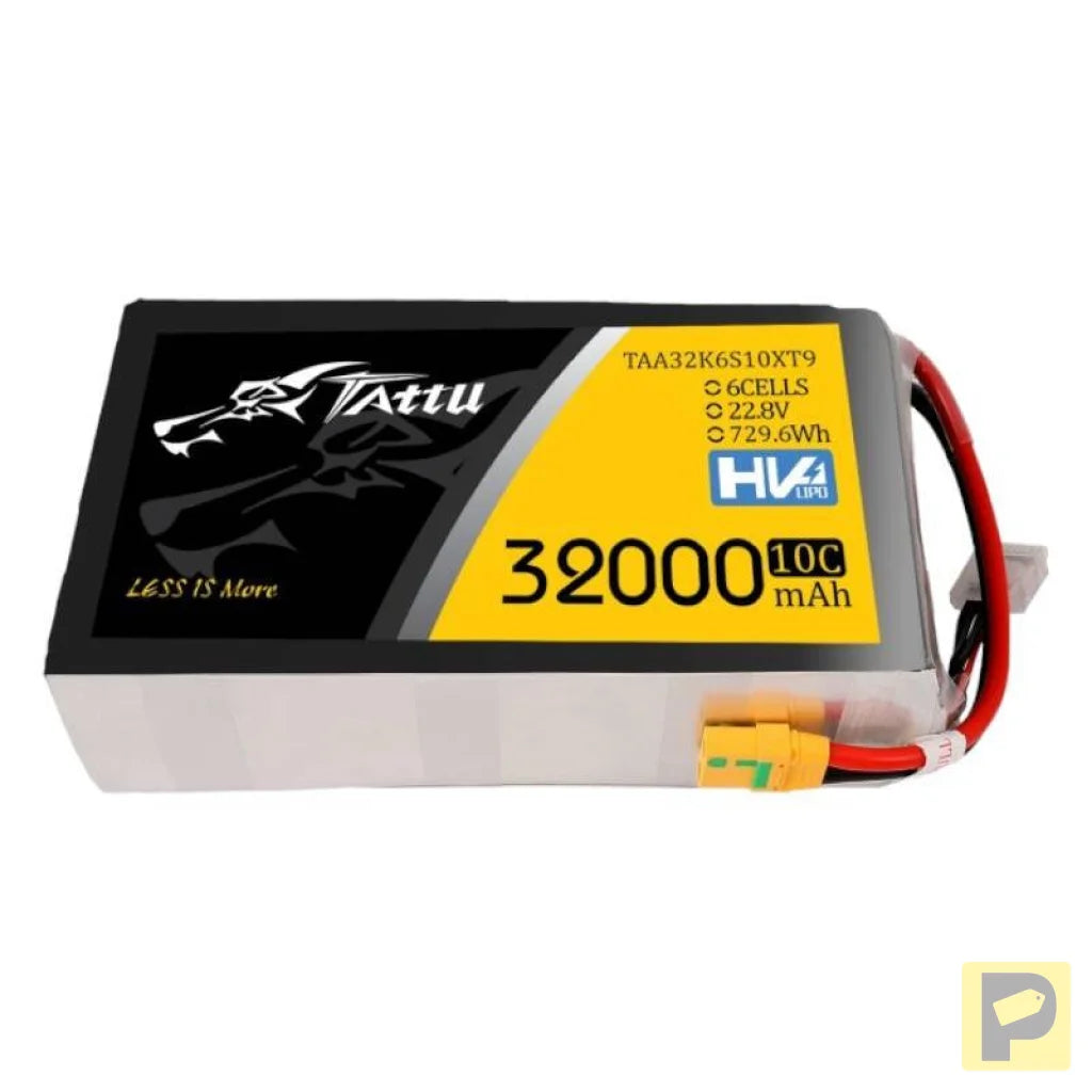 Tattu 32000mAh 22.8V 10C 6S1P Lipo Battery Pack With XT90-S