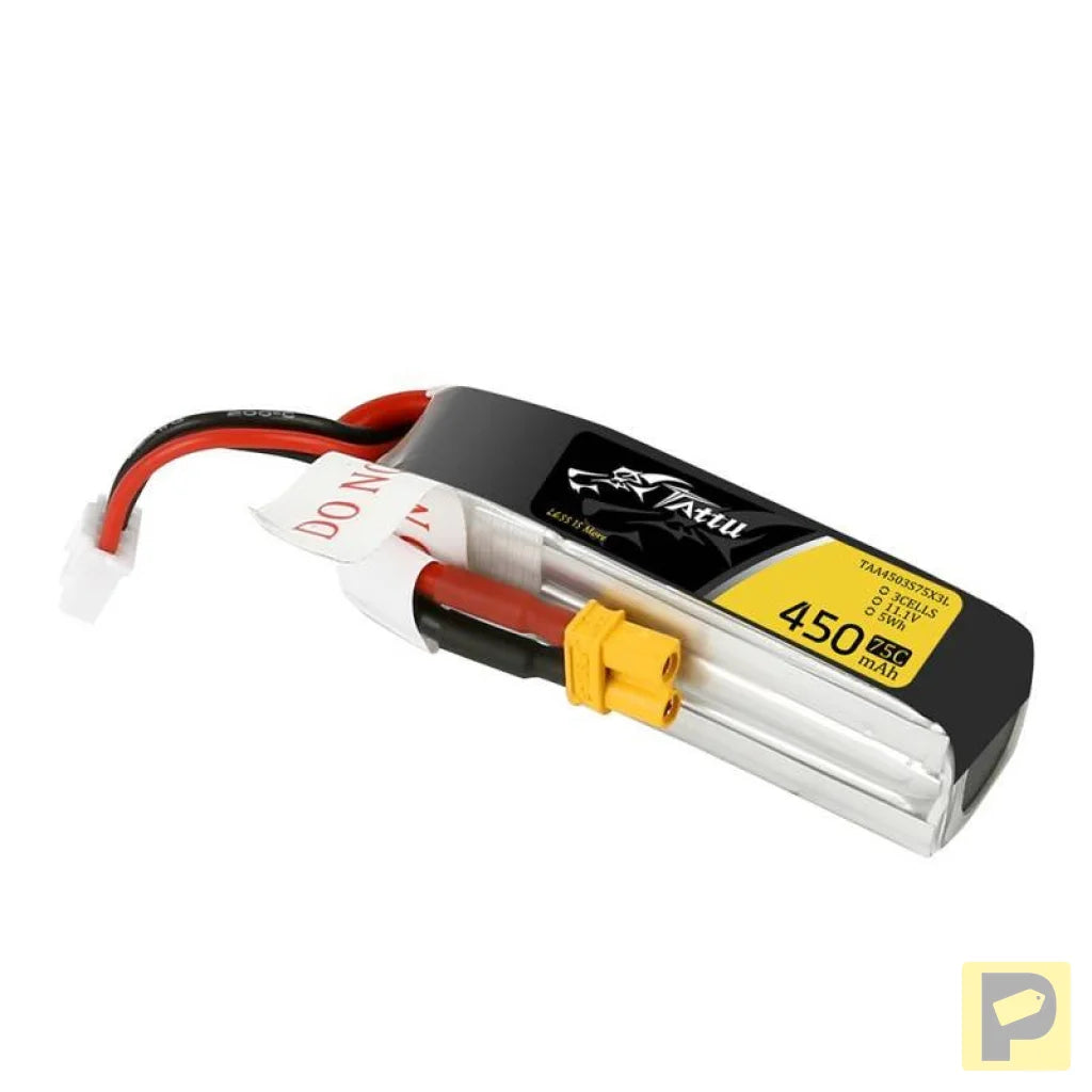Tattu 450mAh 11.1V 75C 3S1P Long battery