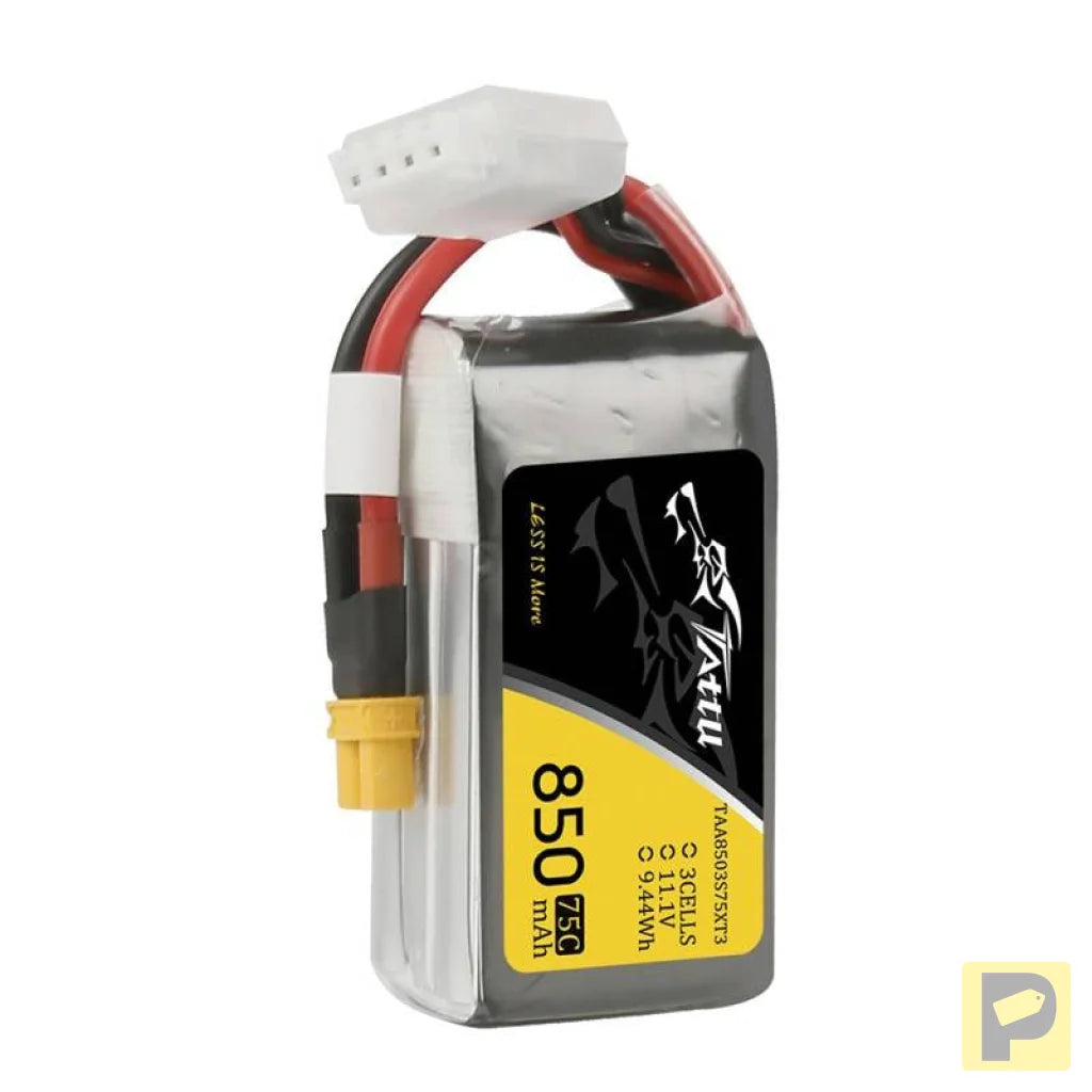 Tattu 850mAh 11.1V 75C 3S1P Battery Connector XT30