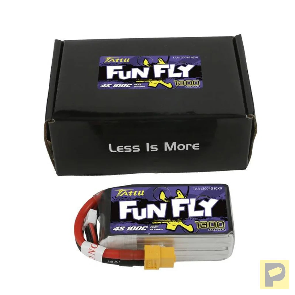 Tattu Funfly 1300mAh 14.8V 100C 4S1P battery