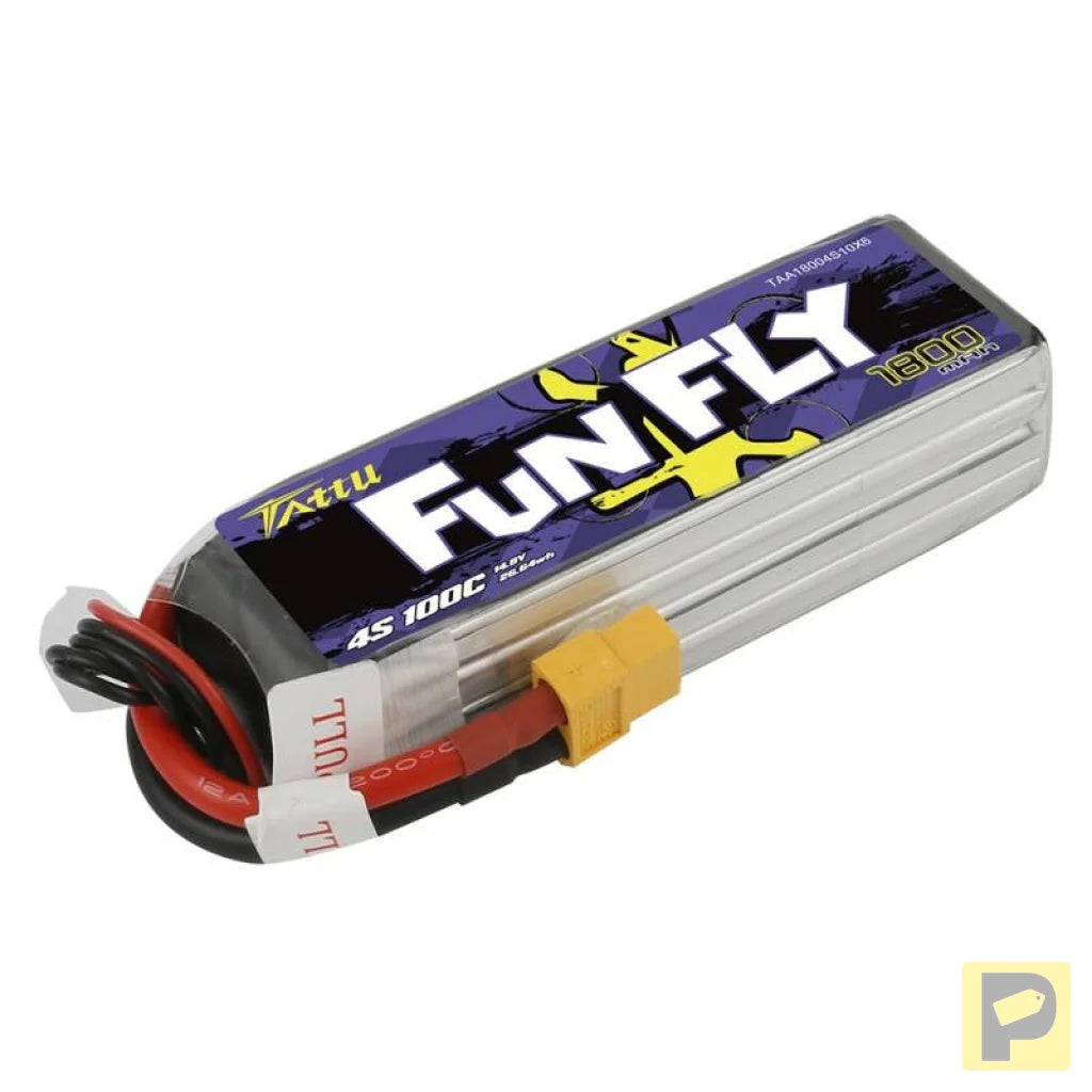 Tattu Funfly 1800mAh 14.8V 100C 4S1P XT60 battery